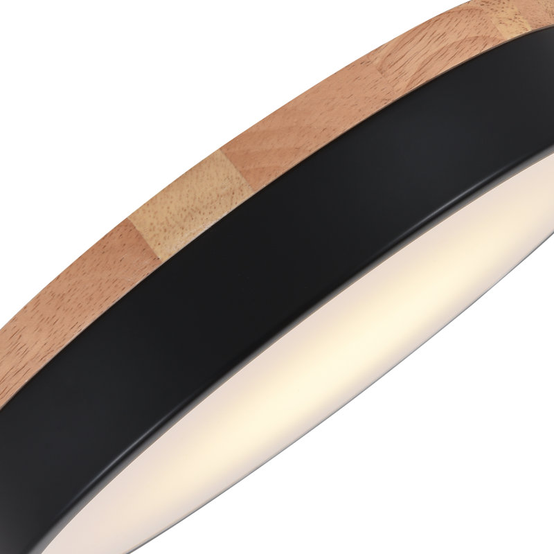 Luminaire de plafond encastré à DEL en bois Modern Modern Design
