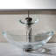 Lavabo de salle de bain vasque circulaire en cristal avec robinet-6985771