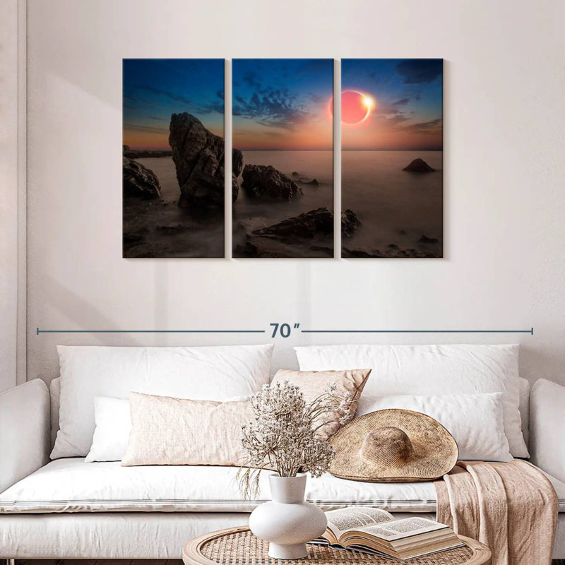 Solar Eclipse Gillard Scene, 28" H x 45" W