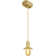 Fogg 1 - Light Gold LED Bulb Pendant