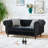 Chesterfield ‌velvet upholstery fabric Sofa with Roll Armrest & Nailhead,Upholstered Mid Century Modern Couch,2 Seater Couch for Living Room, Office, Apartment-1698926049