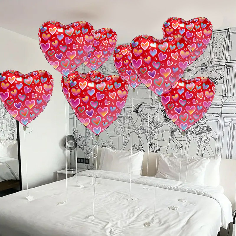 PMU Valentines Day Hearts Xo 18 Inch Mylar Foil Balloon | Wayfair