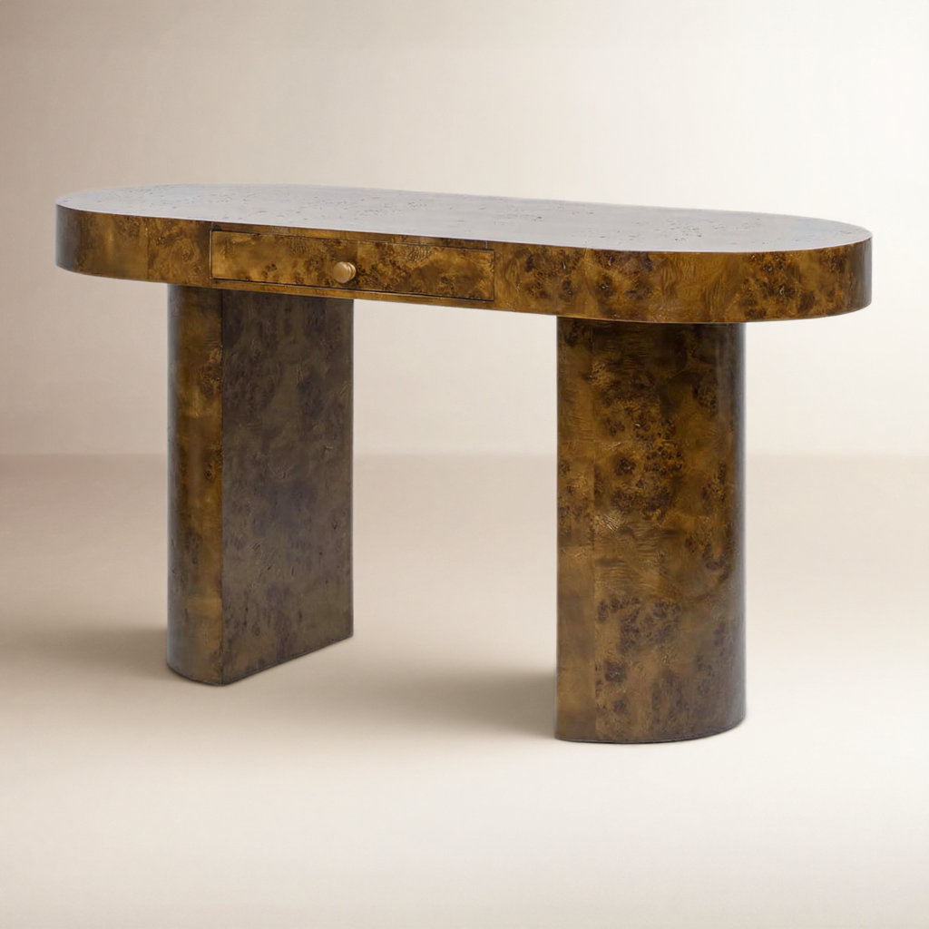 Hurston 55.5 " Computer Desk, Dark Brown
