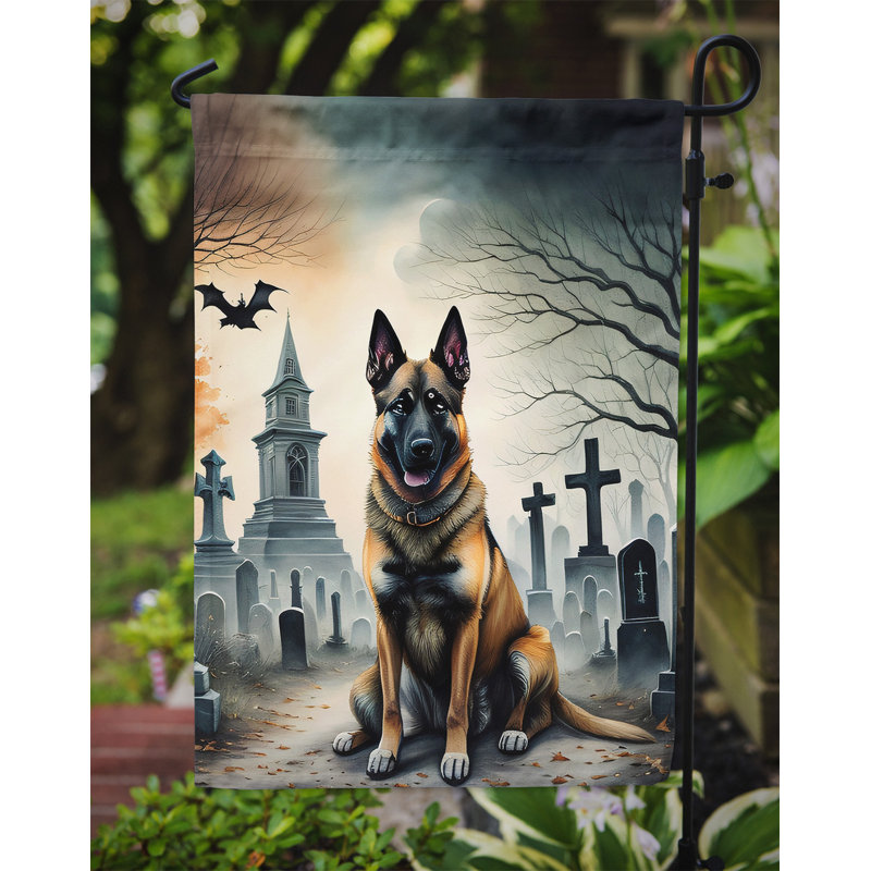 Double Sided 15.5'' H x 11.25'' W Polyester Halloween Garden Flag