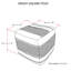 Pouf carré en laine et coton Grady-771492572
