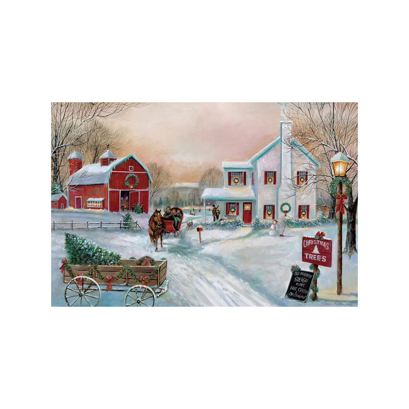 Christmas Tree Farm by Ruane Manning - Wrapped Canvas Print, 66.04 cm H x 45.72 cm W x 3.175 cm D