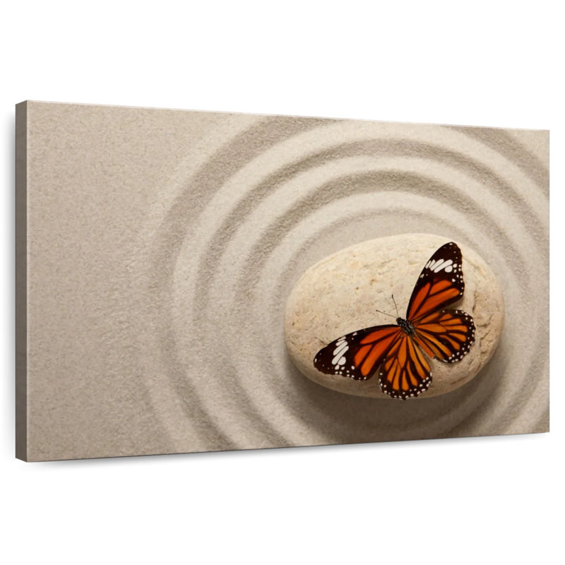 Papillon orange Brampt, H 8 po x l 12 po