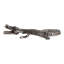 Sculpture décorative en aluminium représentant un alligator, idéale pour la décoration intérieure – Objet de décoration moderne pour le salon, à poser sur une étagère ou une table – 28 cm, argent et gris anthracite