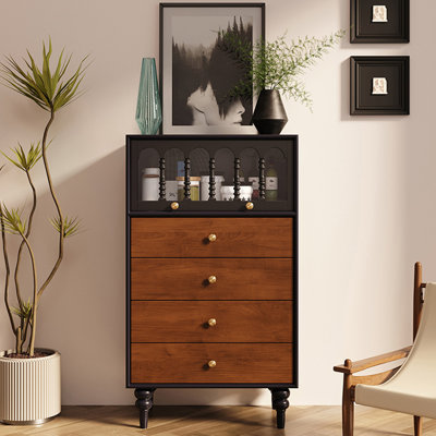 Medieval Style Simple Storage Cabinet Side Cabinet