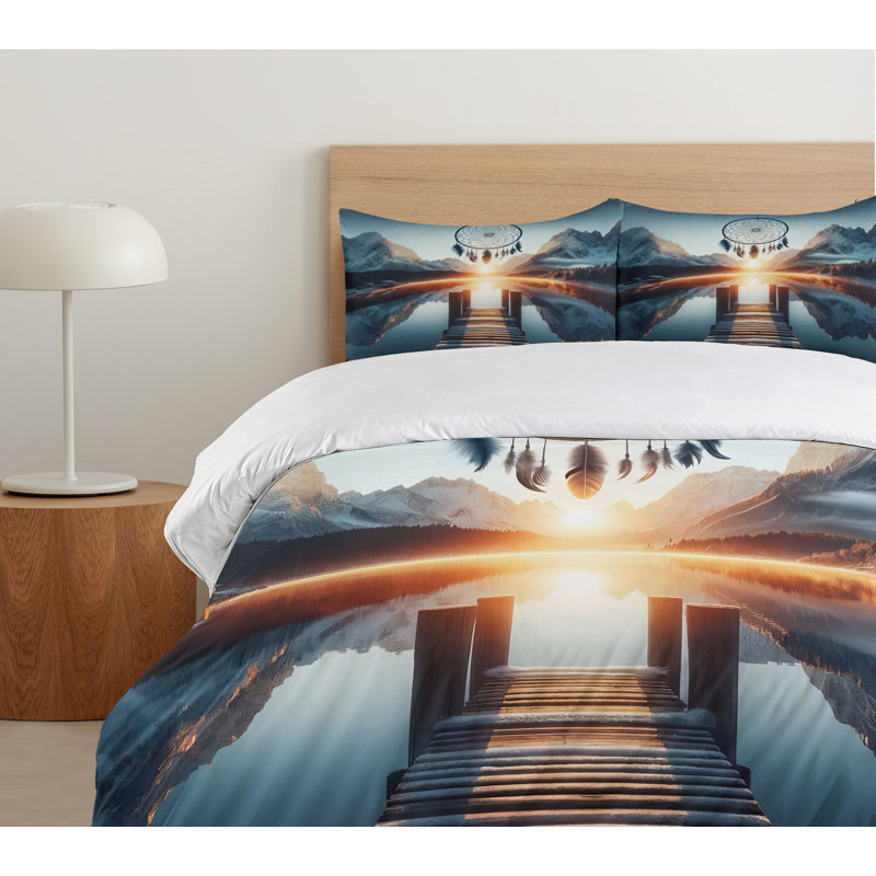 Lake Duvet Cover, King Duvet Cover + 2 Standard Shams