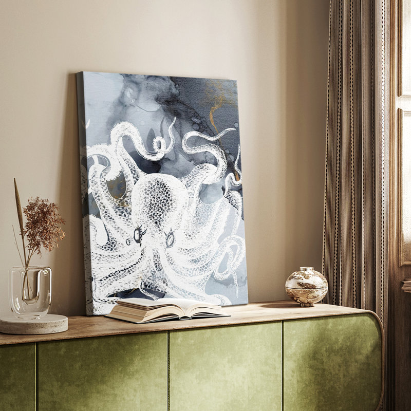 Octopus Ink II - galerie sur mesure Cavas, H 48 po x l 32 po