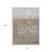 Taupe And Silver Abstract Washable Indoor Outdoor Area Rug-1238792527