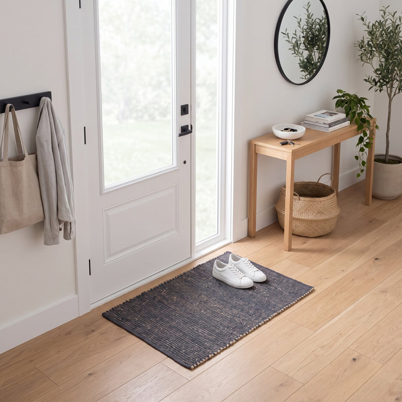 Tapis campagnard en jute et coton Colston, Rectangle 2 pi x 3 pi
