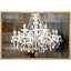 «Glam Crystal Chandelier Silhouette» sur toile de fond abstraite, reproduction d'art sur toile-1440854284-1440854273-1440854329