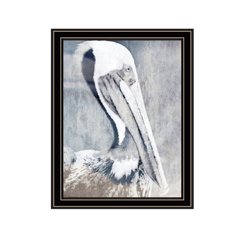 PELICAN Black Framed Print Wall Art