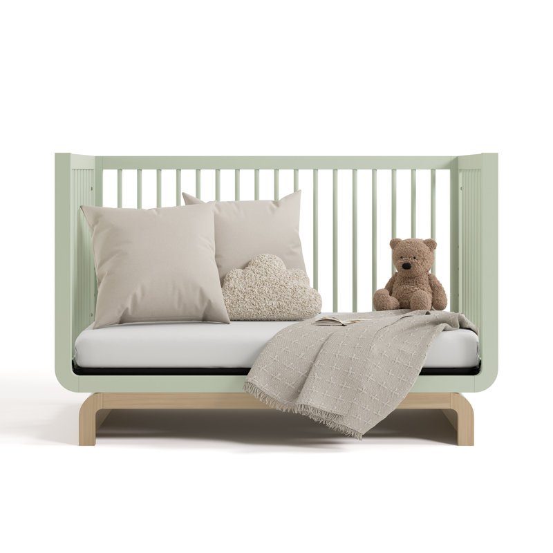 Santorini 5-In-1 Convertible Crib, Sage/Driftwood, Crib