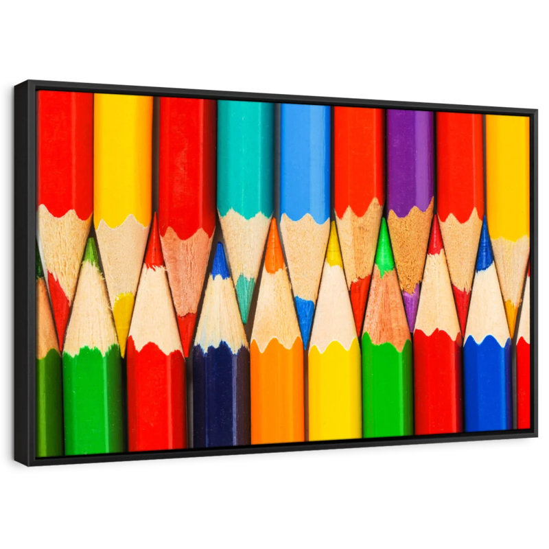 Crayons de couleur pour impression sur toile, H 9 po x l 13 po