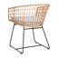 Fauteuils club en rotin avec coussins de siège intérieur / extérieur Clavens-71005286
