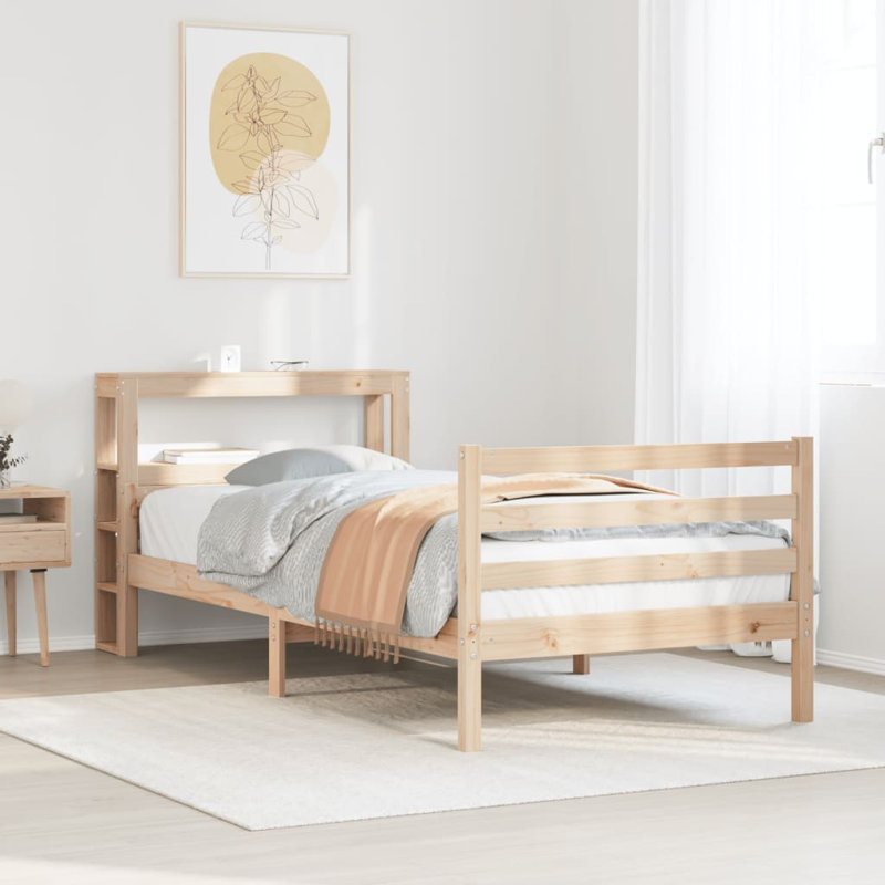 Chesley Bed, 100cm W x 200cm D, Brown