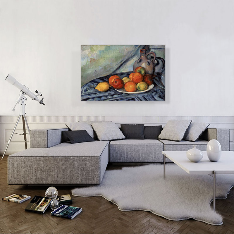 «Fruit And A Jug On A Table» - impression, H 26 po x l 40 po x P 0,75 po