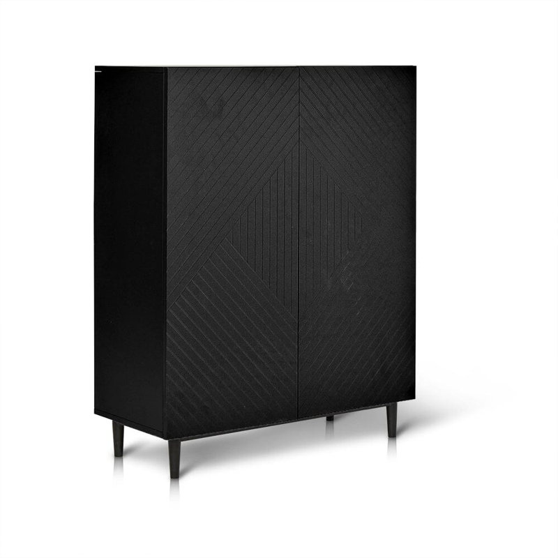 Addae 8 Pair Shoe Storage, Black