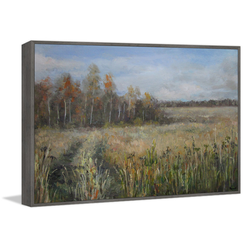 Summertime Fields - Painting on Canvas, 30cm H x 45cm W x 3.81cm D