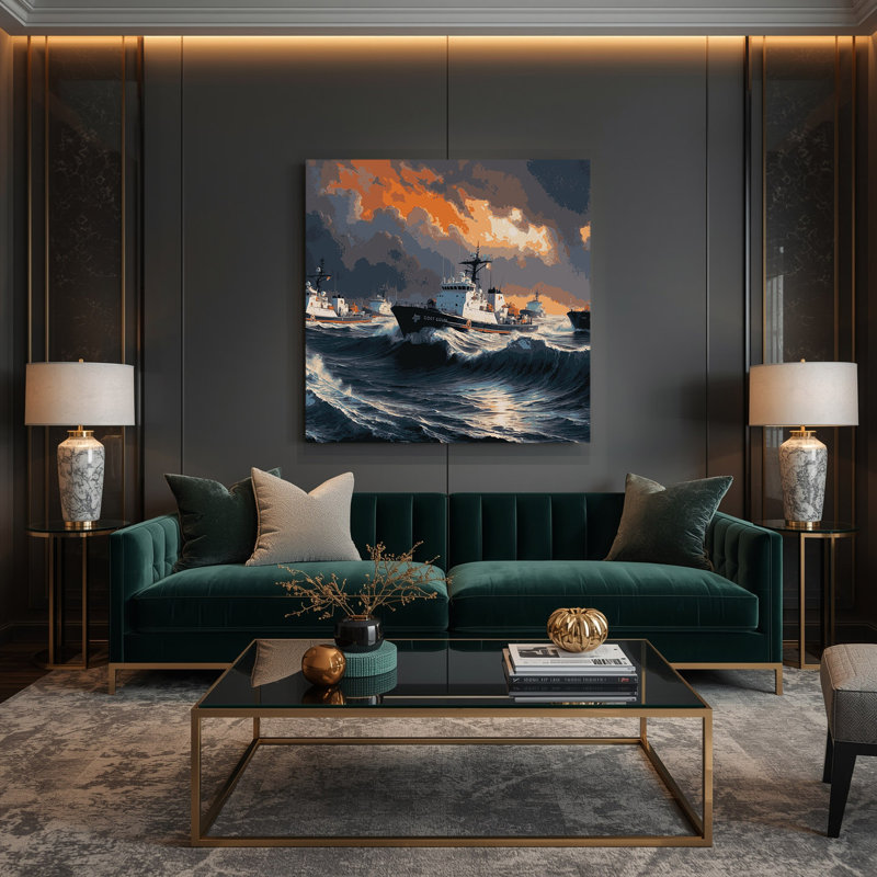 Art mural sur toile transport, H 12 po x l 12 po