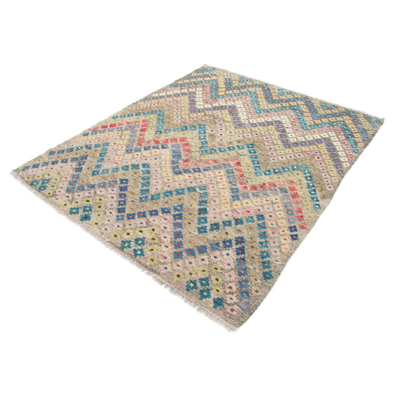Geometric Hand Woven 161cm X 198cm Area Rug