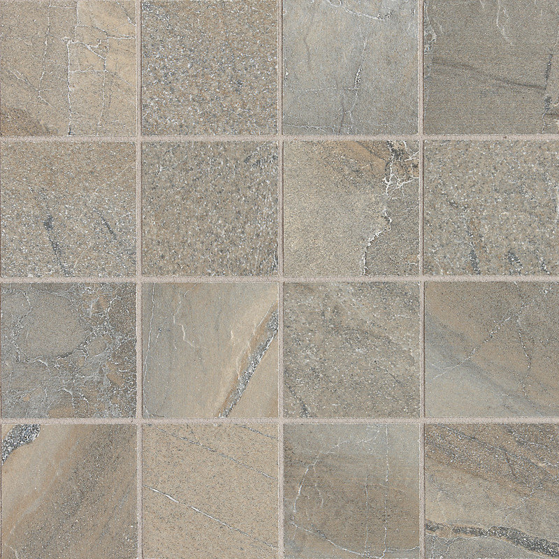 Ayers Rock 3" x 3" Porcelain Mosaic Tile in Majestic Mound