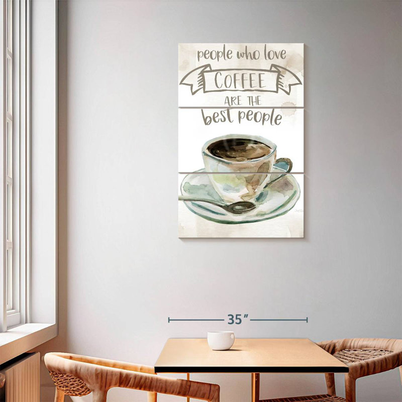 Yarlin People Who Love Coffee, 57" H x 36" W