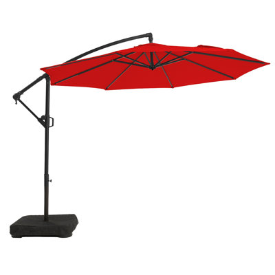 10' Octagon Cantilever Umbrella with Weighted Base