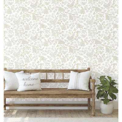 Floral Peel & Stick Wallpaper Roll