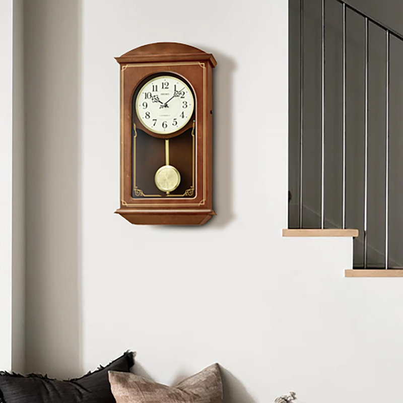 QXM610BLH Pendulum Melodies Clock, Brown