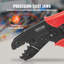 WFX Utility™ Ratcheting Crimping Tool Set For Insulated Electrical Connectors AWG22-10 with Wire Stripper