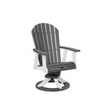 Berlin Gardens Comfo Back Regular Top With White Base Swivel Rocker Dining Chair