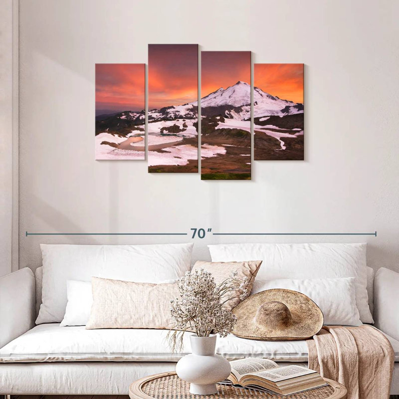 Alvord Snowcapped Mount Baker, 27" H x 43" W