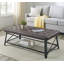 Table basse capitonnée en similicuir