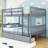 Two Drawers Rubber Wood Bunk Bed-1268994103-1268994101