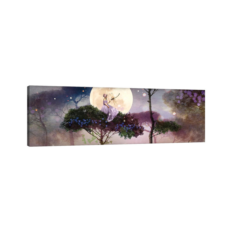 Libellule par Catrin Welz-Stein - impression panoramique, H 16 po x l 48 po x 1,5 po, Toile tendue