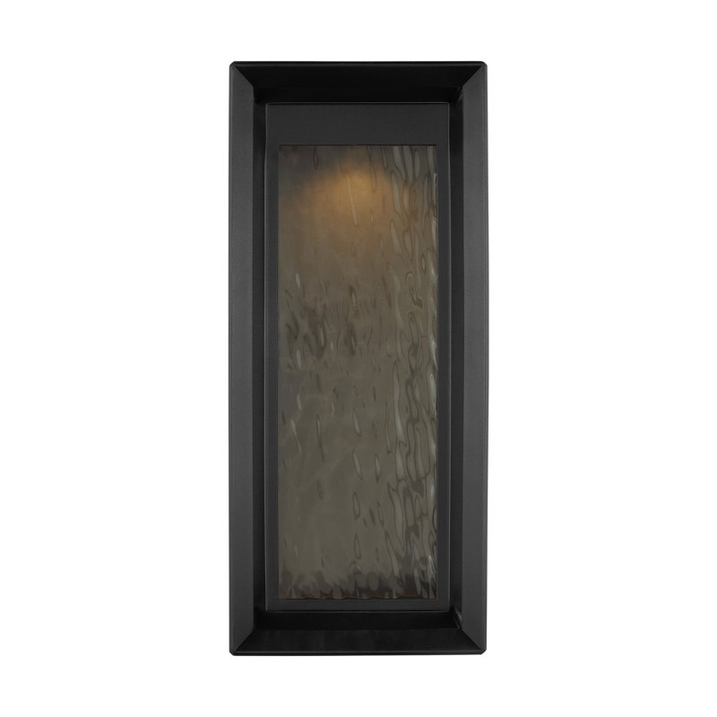 Lanterne DEL Ekkehart texturée noir, H 23 po x l 10 po x P 8 po