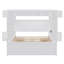 Grand lit plateforme en bois avec armoire intégrée, tablette et prises de courant, cadre de lit moderne avec rangement blanc-2140227335