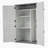 Garage Storage Cabinet, Rust Proof Resin Garden Equipment Storage With Partitions