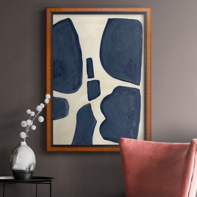 Toile encadrée de qualité supérieure Blue P pièces II - prête à être accrochée, H 36 po x l 24 po
