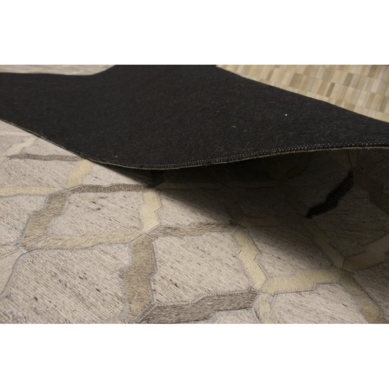 Tapis argenté argenté moderne 8X8, Rectangle 8 pi x 10 pi