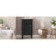 Ensemble de meuble-lavabo autoportant de 18 po avec lavabo en céramique, ensemble de meuble-lavabo simple autoportant avec porte à fermeture douce, tablette réglable, style français, pieds pleins-1372524854