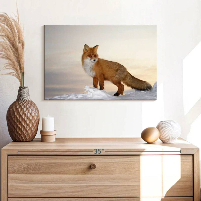 Brampt Majestic Fox, 16" H x 24" W