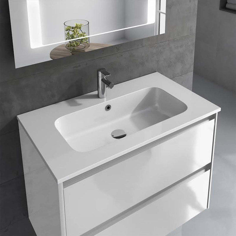 Ambra 39.6'' W Single Vanity, Matte Gray, 23.8"