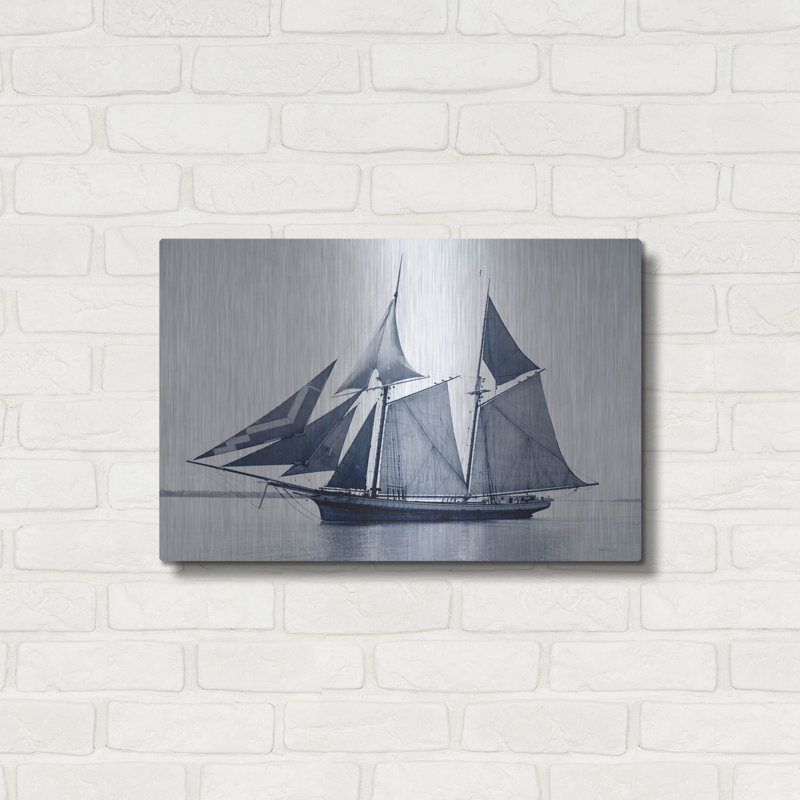 "Indigo Yacht 3" par Stellar Design Studio, H 16 po x l 24 po