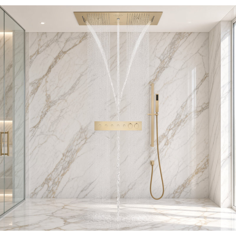 Robinet de douche thermostatique avec valve brute