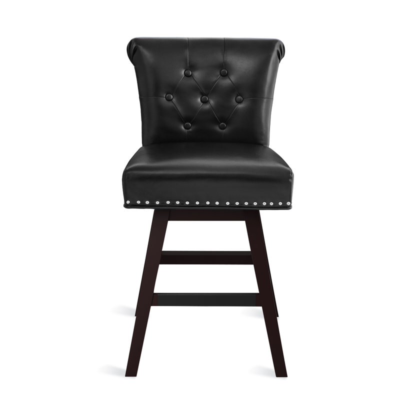 Armella Swivel 26" Counter Stool, Black